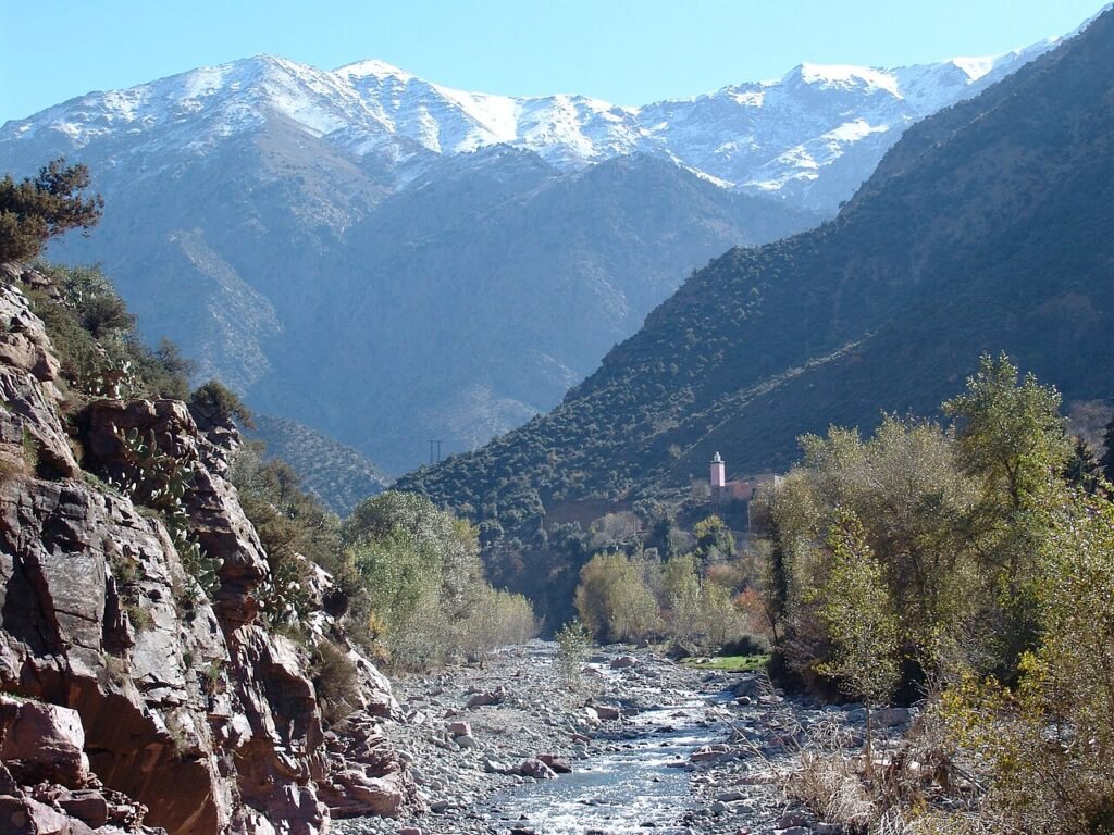 La vallée de l’Ourika et les villages au pied de l’Atlas